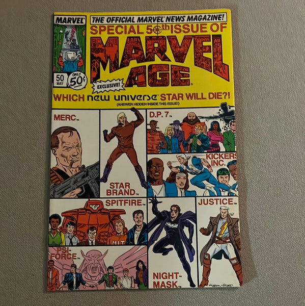 Marvel Age #50 Who Will Die? VF