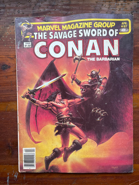 Savage Sword of Conan #87 Newsstand Variant VGFN