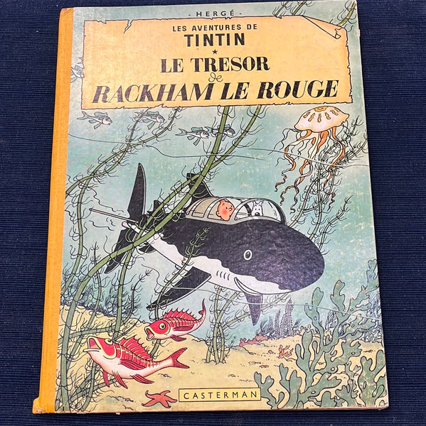 The Adventures of TinTin Le Tresor  de Rackham Le Rouge Vintage Hardcover Herge’ VGFN
