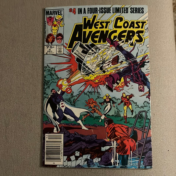 West Coast Avengers #4 Mini-Series Newsstand Variant Graviton! FN