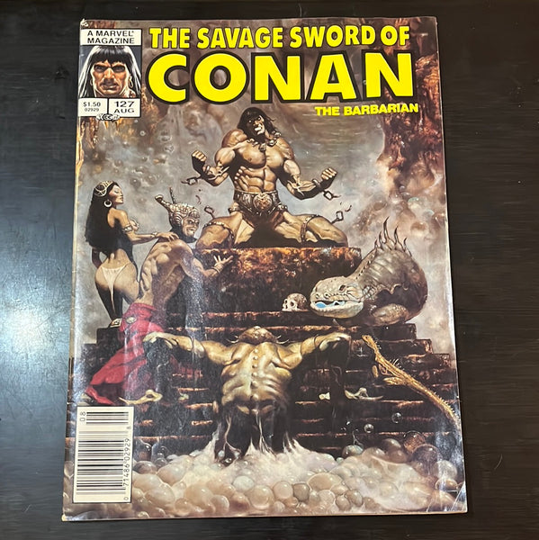 Savage Sword of Conan #127 Newsstand Variant FN