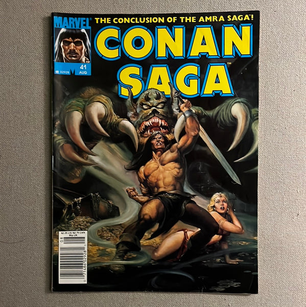 Conan Saga Magazine #41 Newsstand Variant FN