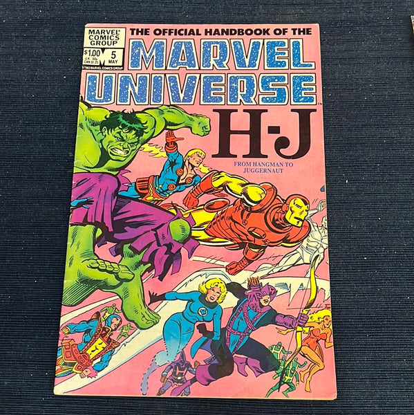 Official Handbook of The Marvel Universe #5 H-J VGFN