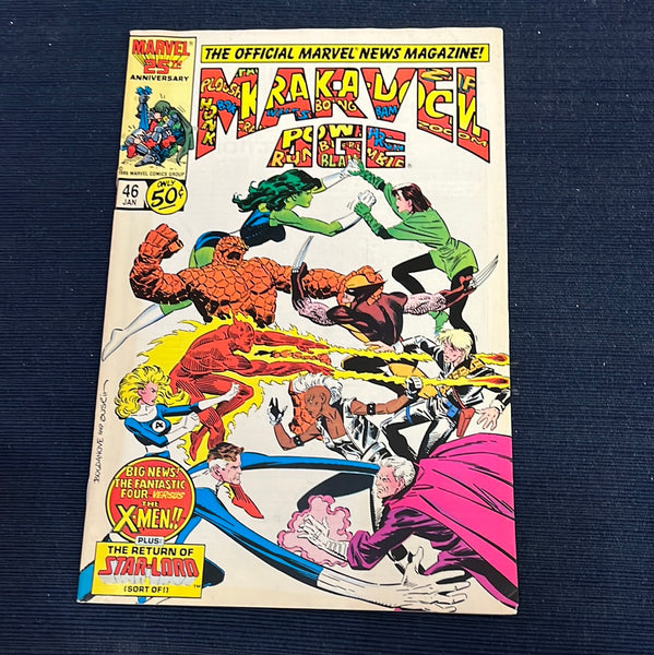 Marvel Age #46 Star-Lord Fantastic Four X-Men! FVF