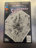 Adventures of Superman #498 HTF Third Print VFNM