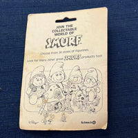 Vintage Smurf Figurine Sealed on Card Wallace Bertie & Co 1982 Rare