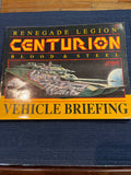 Fasa Renegade Legion Centurion Blood & Steel Vehicle Briefing Softcover Gaming 1988 FN