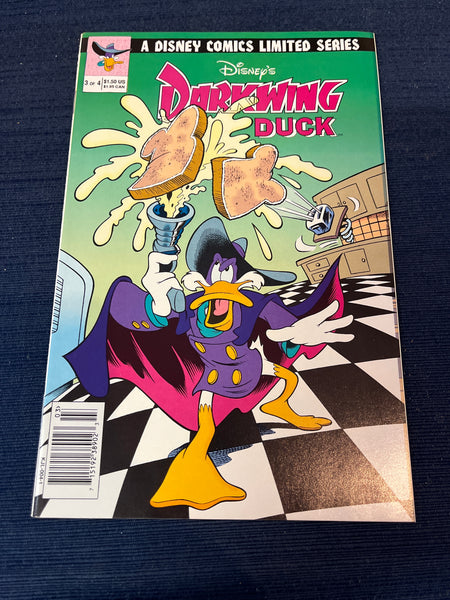 Disney’s Darkwing Duck Mini-Series #3 of 4 Rare Newsstand Variant NM