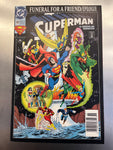 Superman #83 Funeral For A Friend HTF Newsstand Variant VFNM