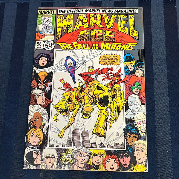 Marvel Age #58 Fall of The Mutants! FVF