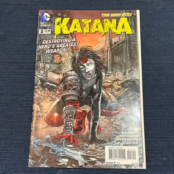 Katana #3 DC New 52 Series VFNM