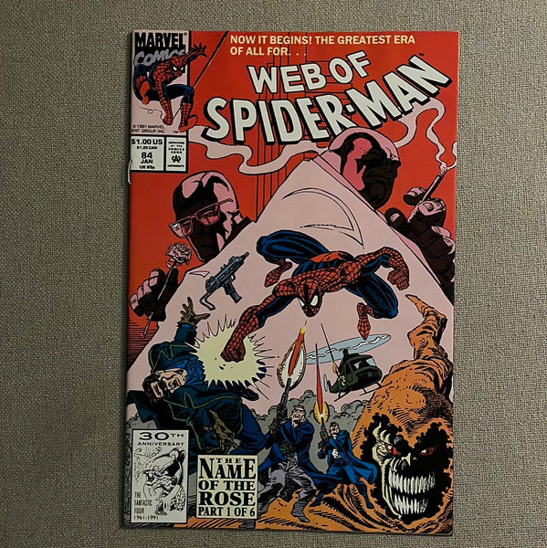 Web Of Spider-Man #84 The Name of The Rose VFNM