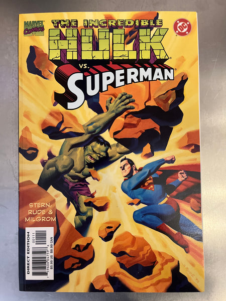 Incredible Hulk vs Superman Crossover Graphic Novel Stern Rude HTF VFNM