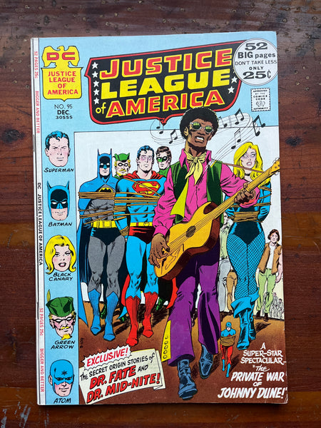 Justice League of America #95 Groovy Neal Adams Art! Rare High Grade VF