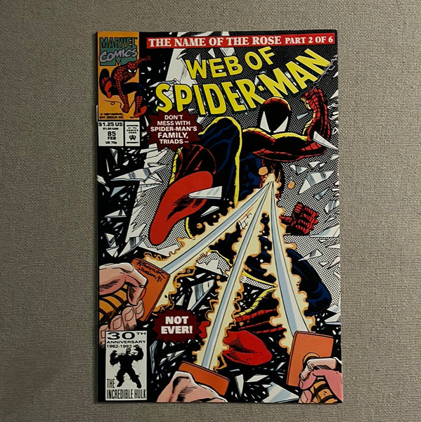 Web Of Spider-Man #85 The Name Of The Rose VFNM