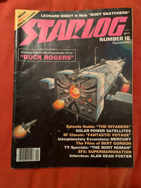 Starlog #16 Buck Rogers & Space Stamps! VGFN