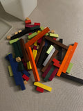 Vintage Cuisenaire Rods Playset Classic Children’s Toy Wood Blocks !