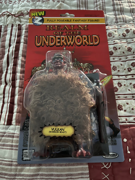 Realm Of The Underworld Vulkan Warrior Beast Action Figure Rare Sealed on Card Zoloworld 2017