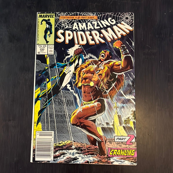 Amazing Spider-Man #293 Kraven’s Last Hunt! Newsstand Variant VF-