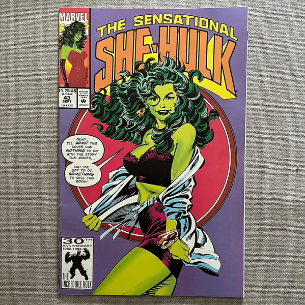 Sensational She-Hulk #43 Byrne Sells It! Key! VF