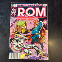 Rom Spaceknight #41 Newsstand Variant Dr Strange! FN