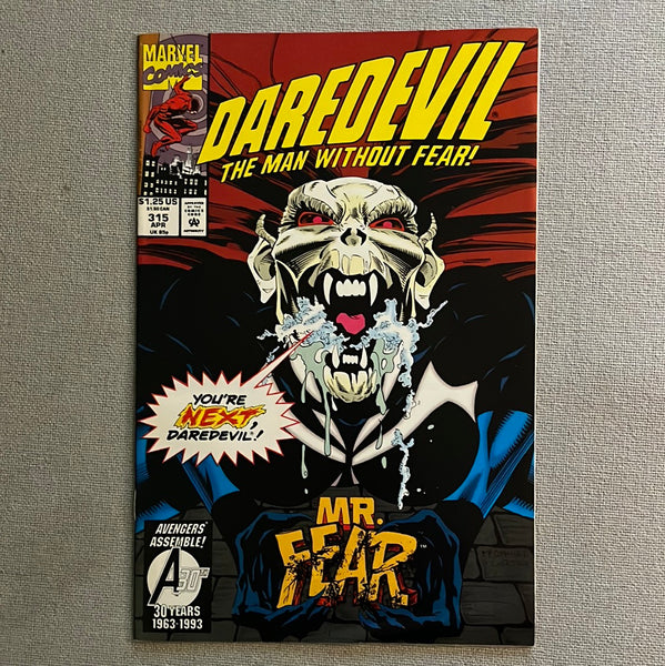 Daredevil #315 Mr Fear! VFNM