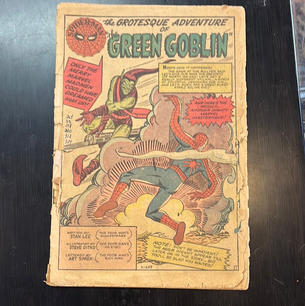 Amazing Spider-Man #14 First Green Goblin! Silver Age Key! Fair
