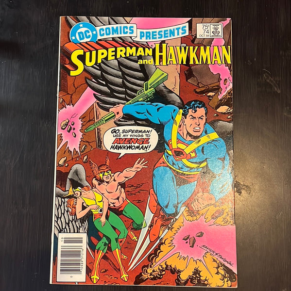DC Comics Presents #74 Newsstand Variant! Hawkman and Hawkgirl! VF-