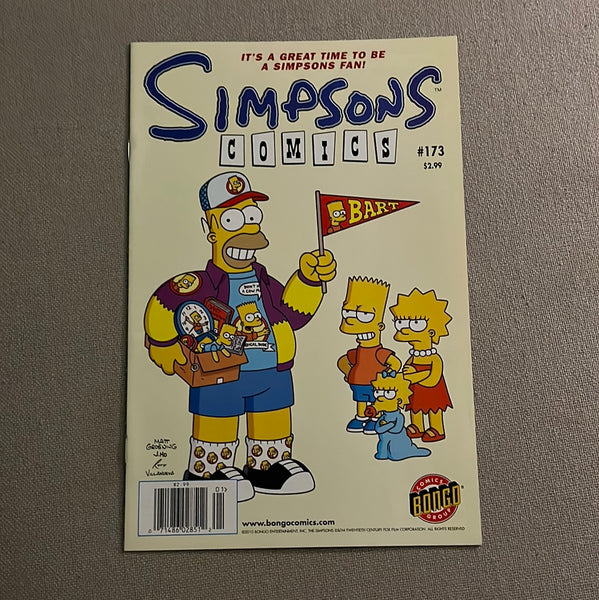 Simpsons Comics #173 Rare Newsstand Variant VF