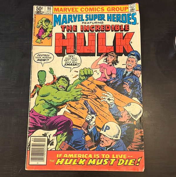 Marvel Super-Heroes #96 Newsstand Variant VG