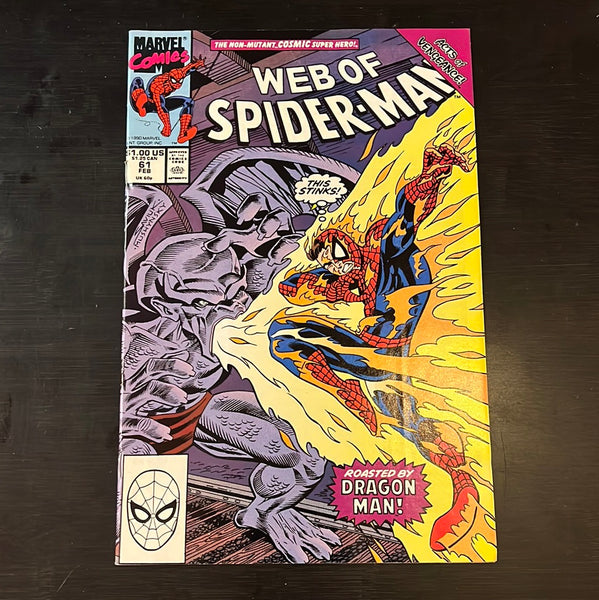 Web Of Spider-Man #61 Dragon Man! VF