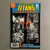 Tales of The Teen Titans #42 The Judas Contract! Newsstand Variant FVF