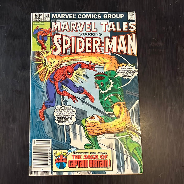 Marvel Tales #131 Newsstand Variant Spidey & Captain Britain! FN