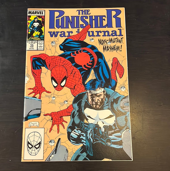 Punisher War Journal #15 Jim Lee! Spidey! VFNM