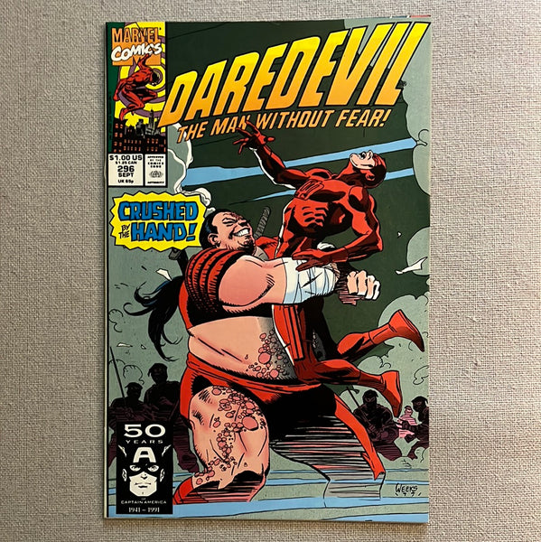 Daredevil #296 Crushed by The Hand! VF