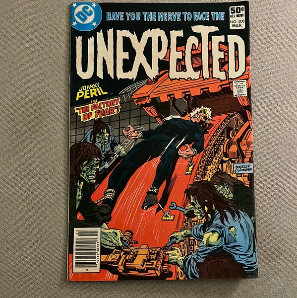 Unexpected #208 The Factory of Fear! Bronze Age Horror FN