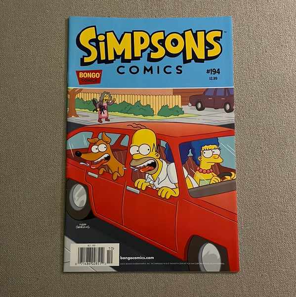 Simpsons Comics #194 Rare Newsstand Variant VFNM