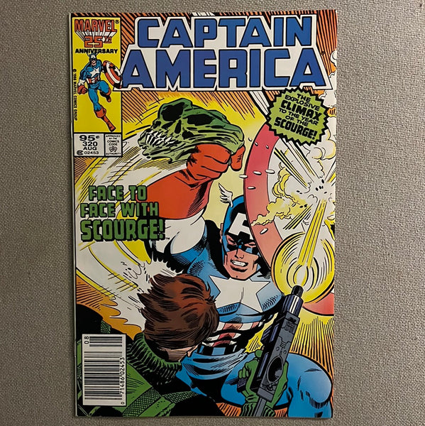 Captain America #320 Death of The Scourge! Newsstand Variant FVF
