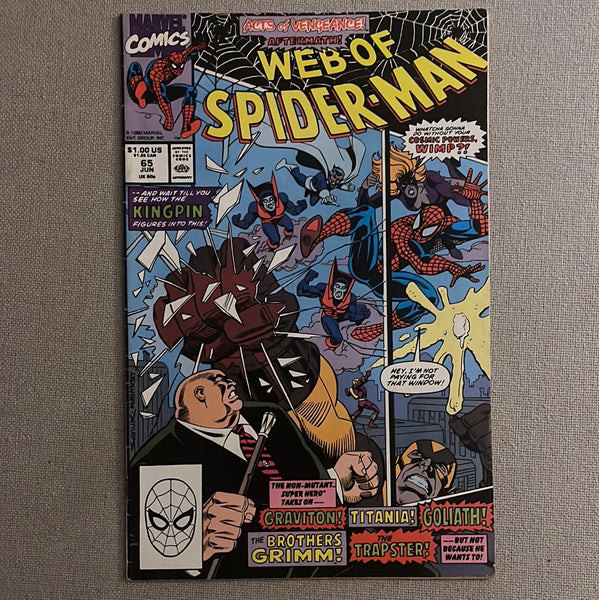 Web Of Spider-Man #65 The Kingpin! FN