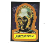 Star Wars Vintage 1977 SEE-THREEPIO (C-3PO) Card Set Sticker #5 HTF