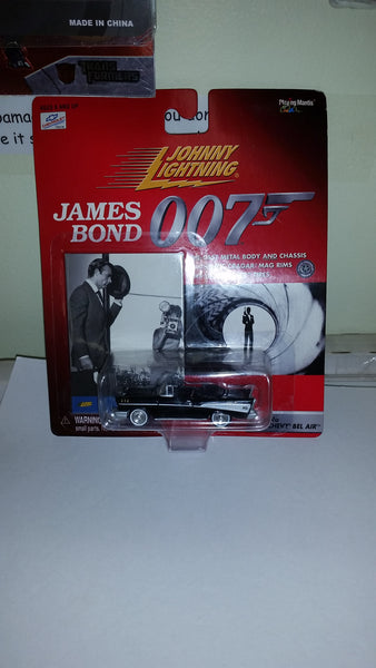 Johnny Lightning James Bond 007 Dr. No '57 Chevy Bel Air Playing Mantis 1999 Sealed On Card New!
