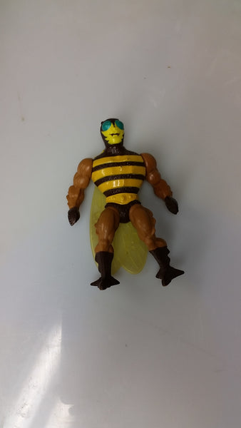 Masters of the Universe Buzz-Off Action Figure 1982 Missing Helmet + Axe Loose