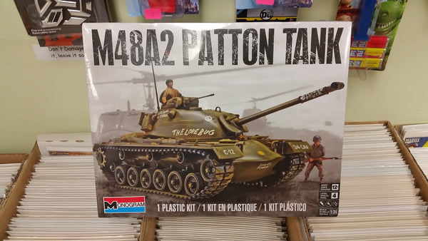 Monogram M48A2 Patton Tank Military Model Kit Skill Level 4 Sealed New