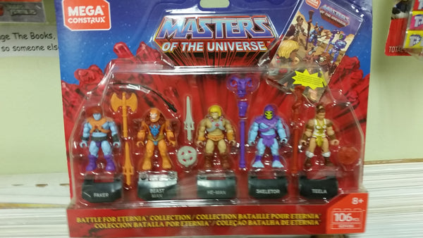 Mega Construx Masters Of The Universe Battle For Eternia 5 Pack Action Figure Set Sealed New!