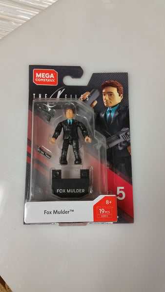 Mega Construx X-Files Fox Mulder Mini Figure Sealed On Card 2018