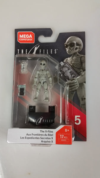 Mega Construx X-Files Gray Alien Mini Figure 2018 Sealed On Card New