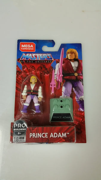 Mega Construx Masters Of The Universe Prince Adam Mini Figure 2018 Sealed On The Card
