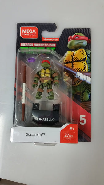 Mega Construx Nickelodeon Teenage Mutant Ninja Turtles Donatello Mini Figure 2018 Sealed On The Card