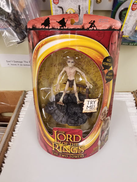 Lord Of The Rings The Two Towers Smeagol Toy Biz Electronic Action Figure Sealed On Card New