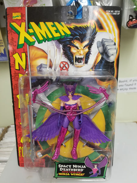 X-Men Ninja Force Space Ninja Deathbird Action Figure Sealed On Card Toy Biz 1996